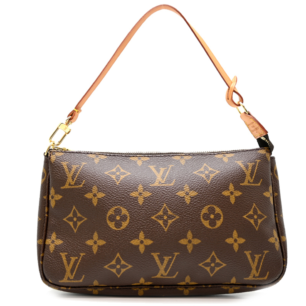 LOUIS VUITTON Brown Monogram Pochette Shoulder Bag